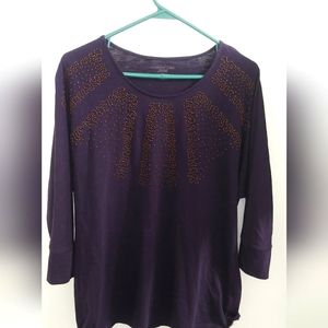 Large Black long sleeve blouse Coldwater Creek🌠5 for $20🌠